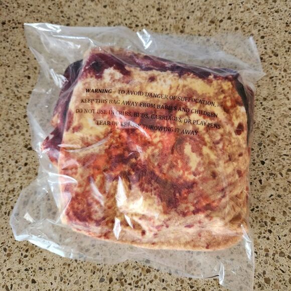 NWOT Novelty Plush Food Accent Pillow & Throw Blanket Set Chocolate Chip Cookie - Picture 6 of 7